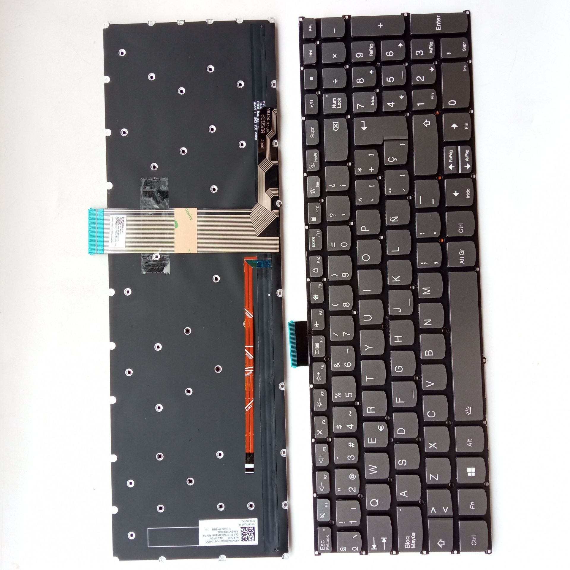 Picture of New Replacement Laptop Keyboard For LENOVO AIR 15 2020/S550-15/ideapad 5-15 Grey Backlit (OEM) SP Layout